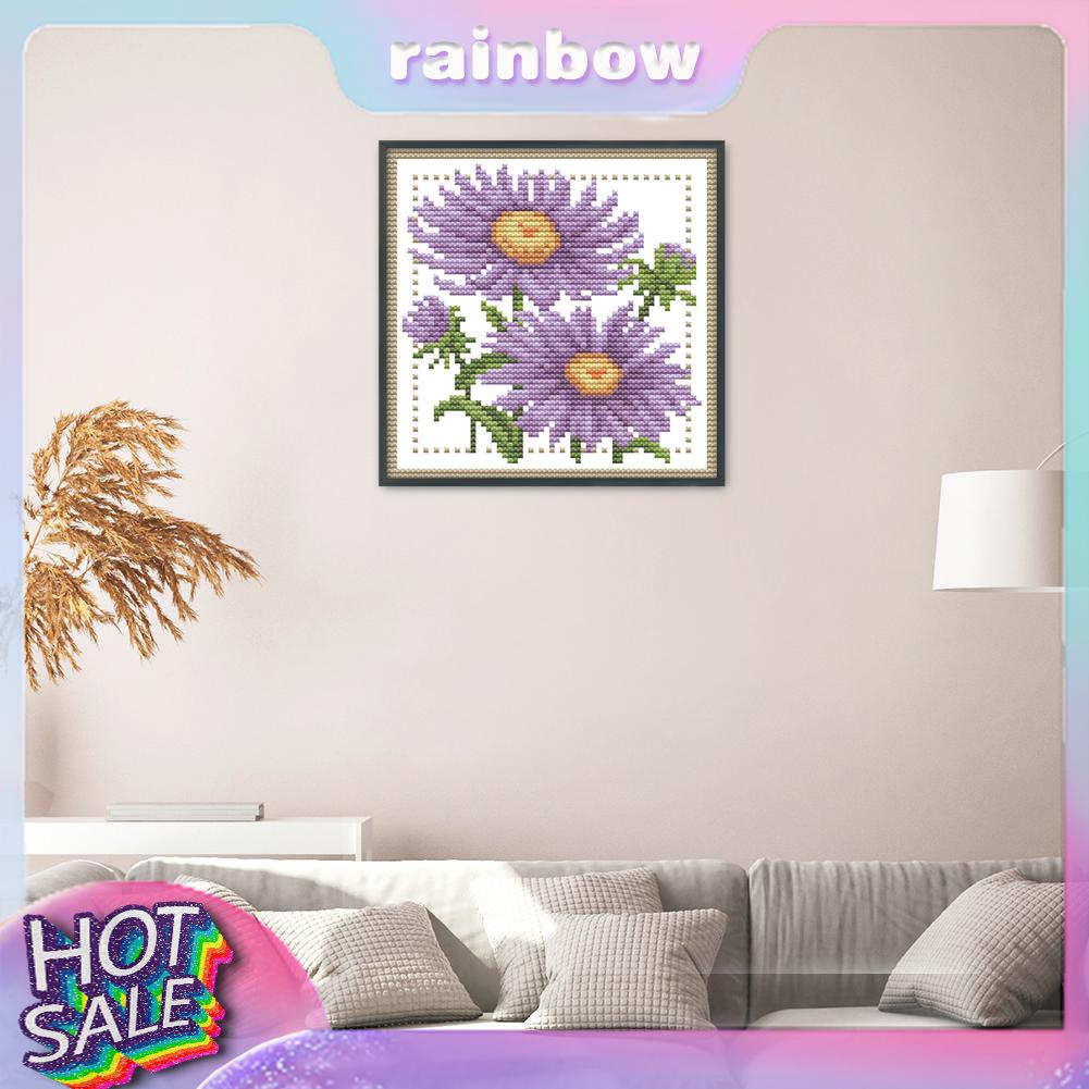 Bộ Tranh Thêu Chữ Thập 12 Tháng Hình Bông Hoa