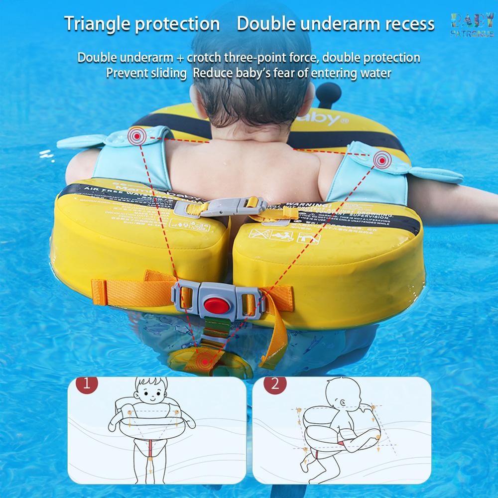 Phao Bơi Bơm Hơi Mềm Mại Thân Thiện Với Da Chống Nước ipx8-27 Cho Bé Trai & Gái b505-27 Tuổi