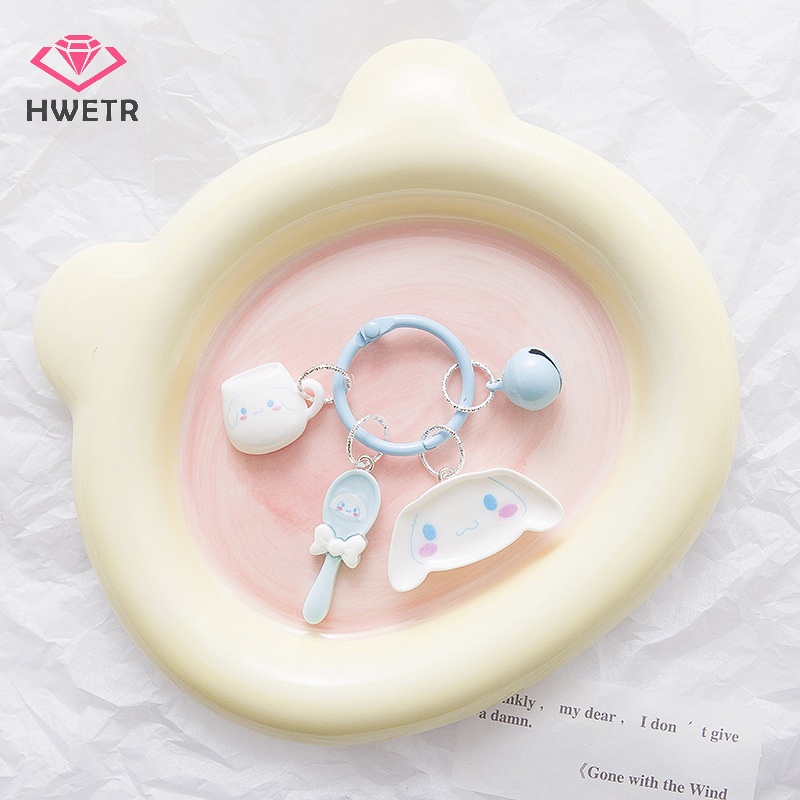 Hwtr sanrio Móc Chìa Khóa Hình Mèo kitty / kuromi melody cinnamoroll / pacha / Ếch Đáng Yêu Mới