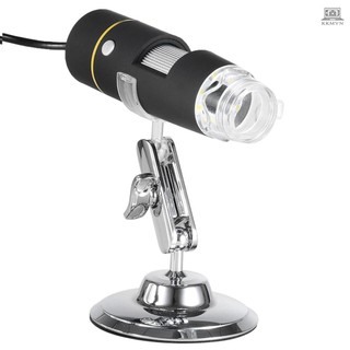 1000X Magnification USB Digital Microscope with OTG Function Endoscope 8-LED Light Magnifying Glass Magnifier with Stand