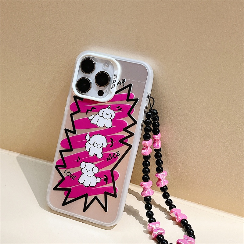 ỐP LƯNG IPHONE Ốp Điện Thoại Nhám In Hình Chú Cún Màu laser Cho iphone15 / 14promax / 13 / 12 / 11 / xr / xs / x / xsmax / 7 / 8plus