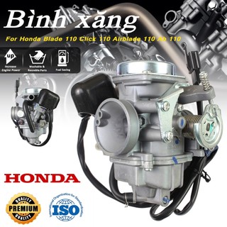 Bình xăng con air blade 110 click 110 airblade 110 ab 110 chế hòa khí xe máy