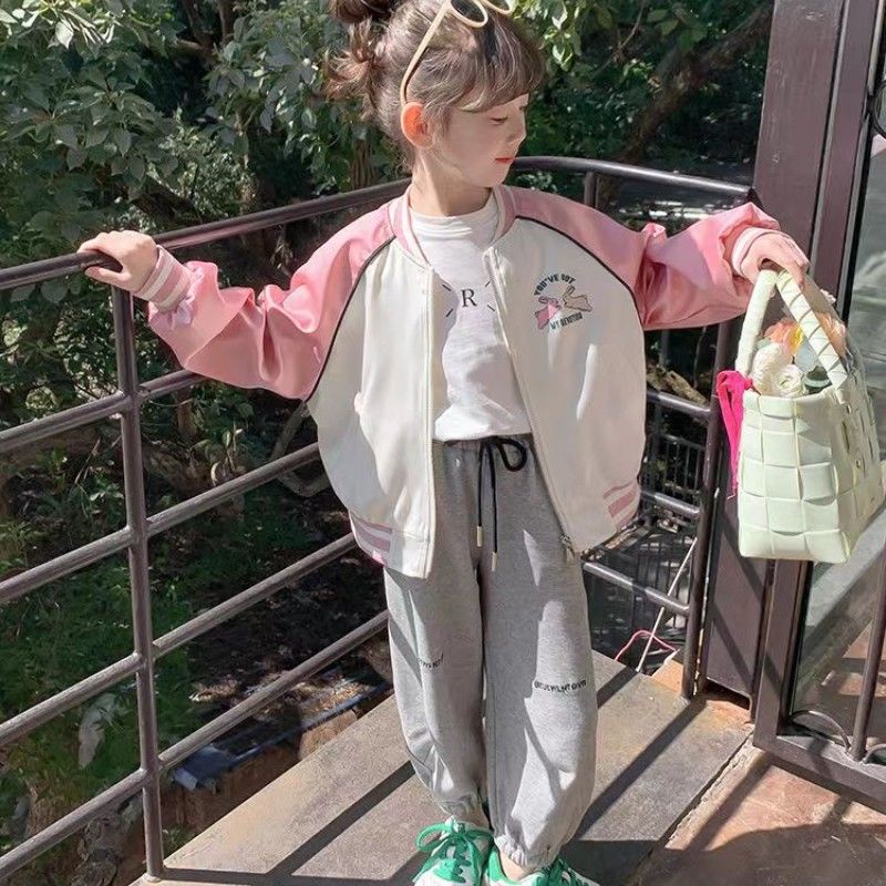 Áo Khoác Bóng Chày Thời Trang Mới 2023 Dành Cho Bé Gái