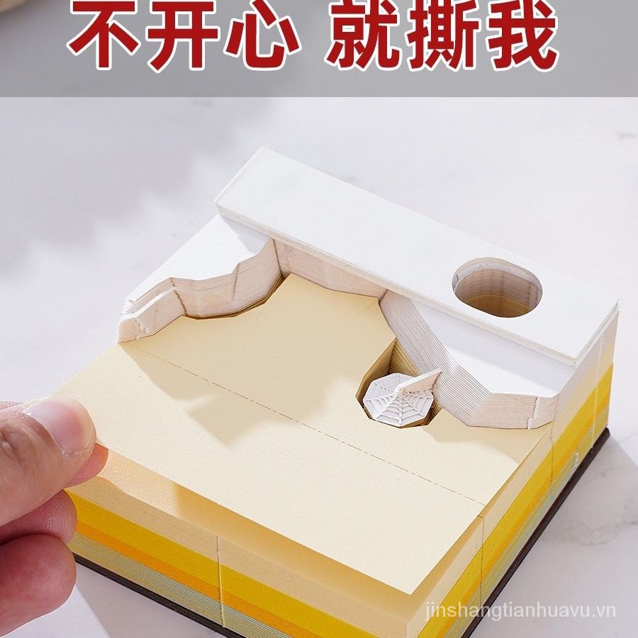 Lịch Giấy Ghi Chú 3d Hình Lông Vũ Xinh Xắn note