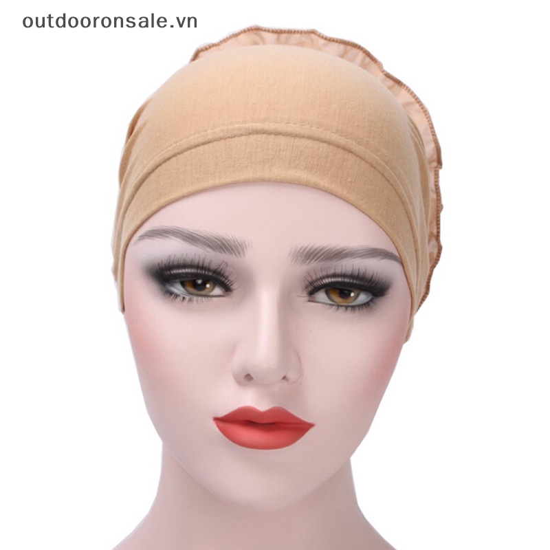 Khăn Trùm Đầu turban Co Giãn In Hoa Xếp Ly hijab Ấn Độ Cho Nữ