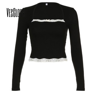 Áo Thun crop top Tay Dài Hở Vai Màu Trơn Thời Trang 2023 Dành Cho Nữ