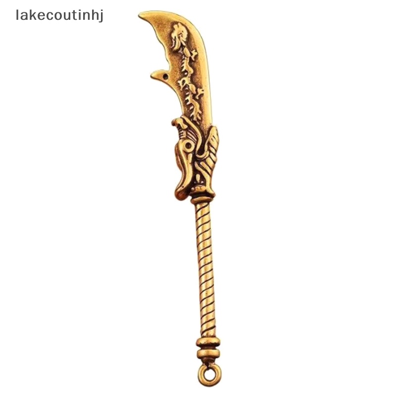Lu Móc Khóa Xe Hơi Đồ Chơi Mô Hình Vũ Khí Lưỡi long Bằng Đồng Thau Cổ Điển