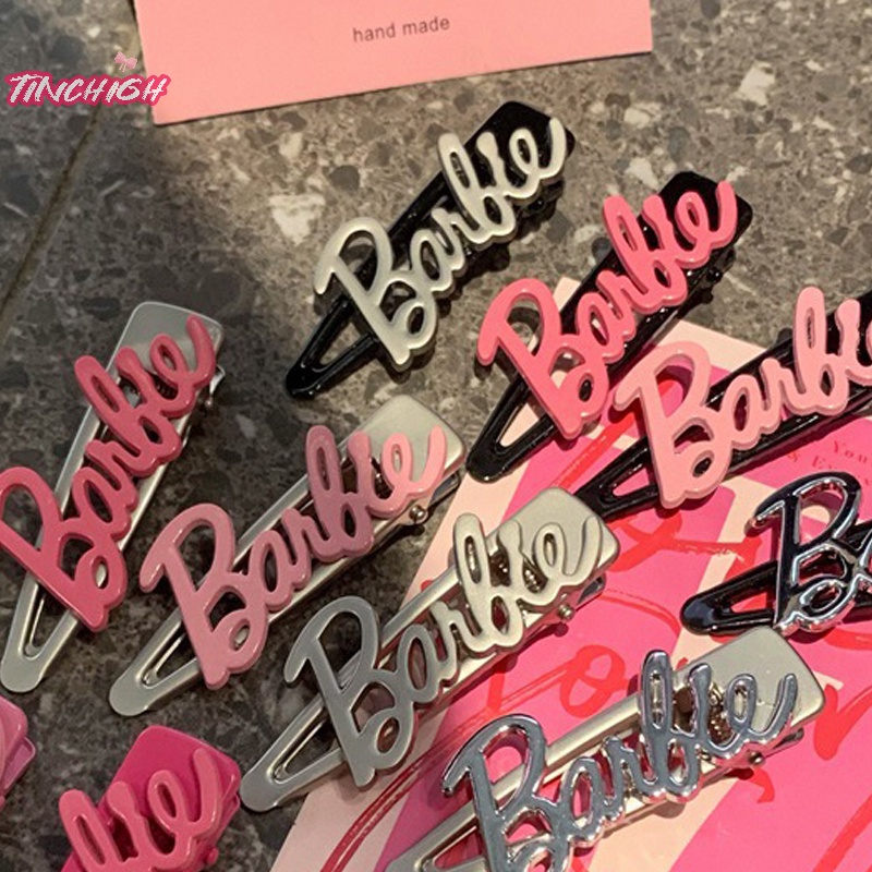 Kẹp Tóc Kim Loại y2k Hình Chữ barbie Thời Trang Cho Nữ
