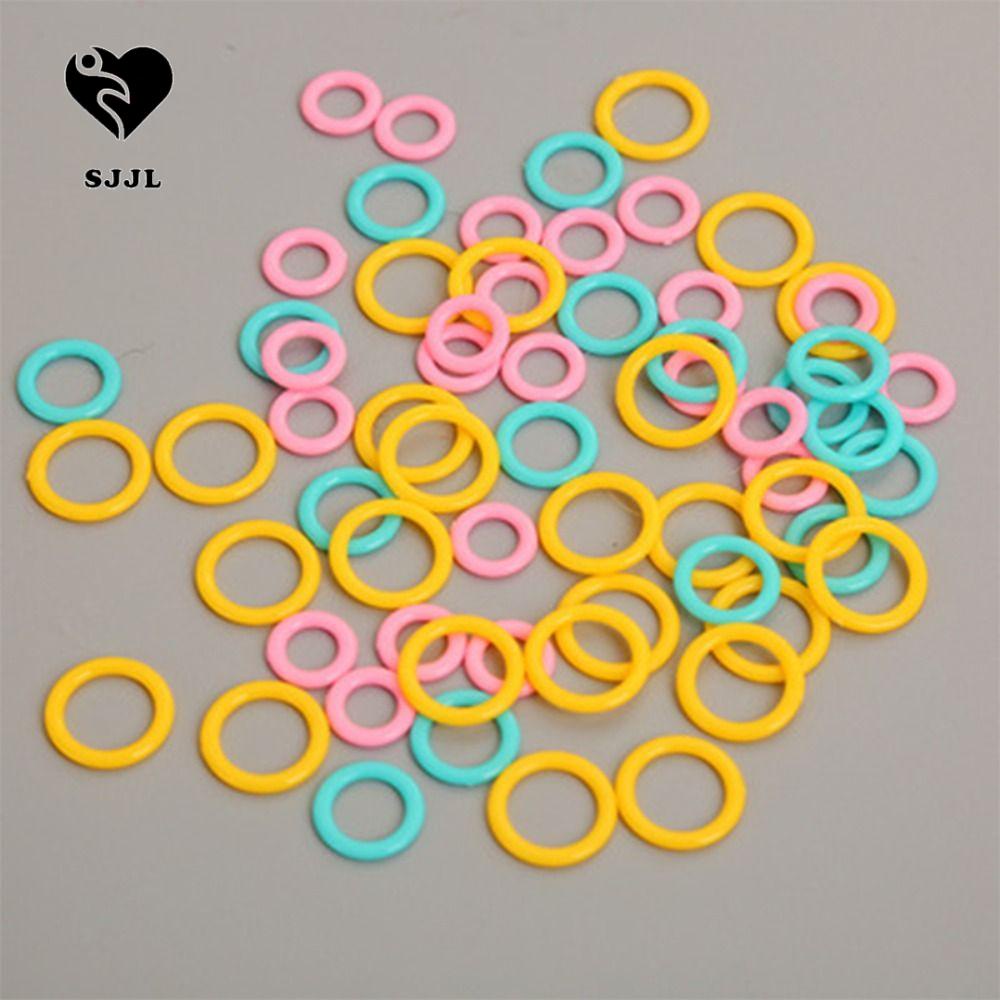 Set 100 Phụ Kiện Đánh Dấu Đan Móc Len Thủ Công Hình Tròn
