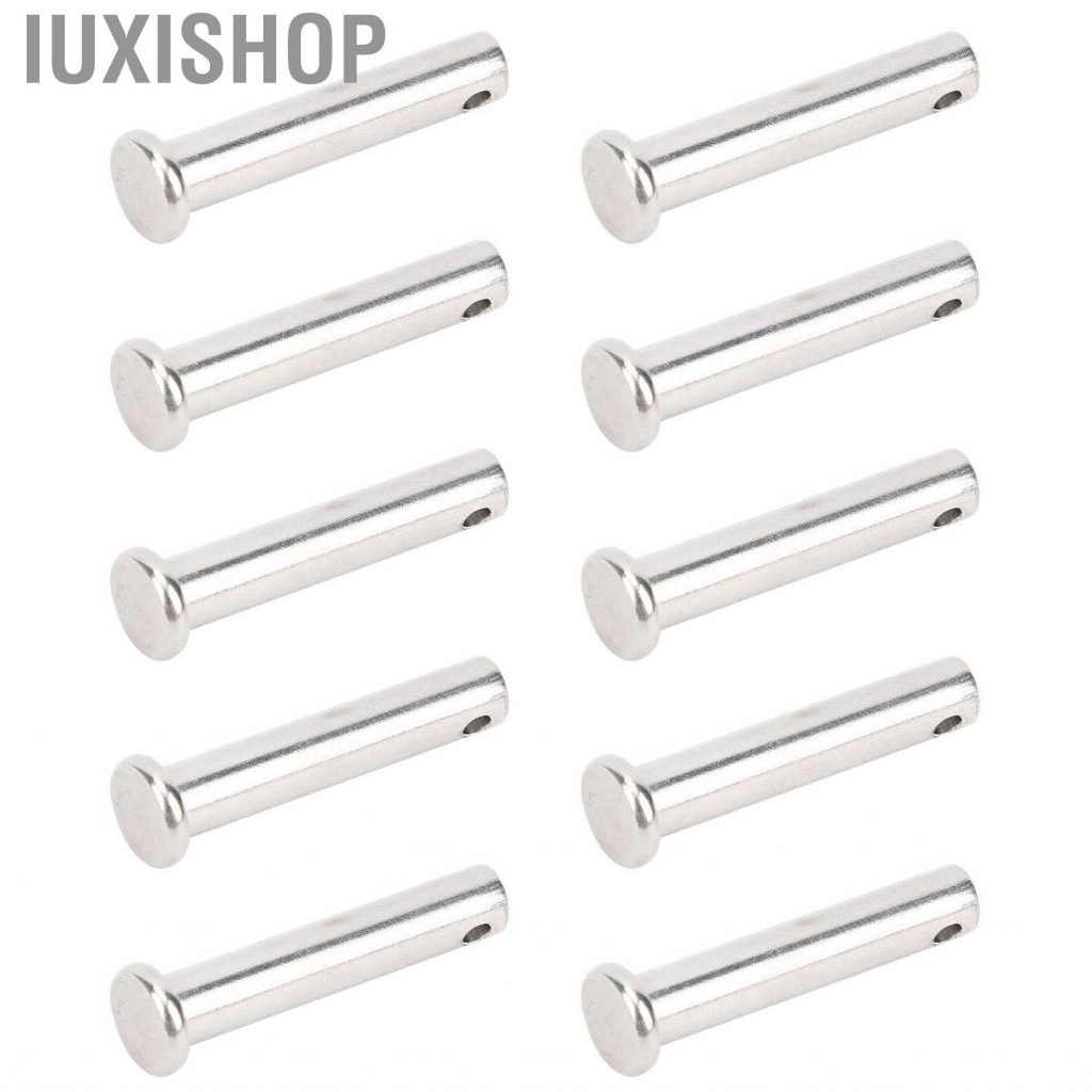 Iuxishop Round Clevis Pins Flat Head Polished Surface for Linear Moving Parts