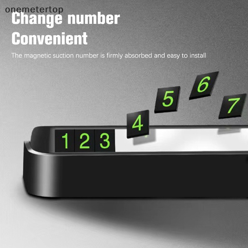 Onemeter Thẻ Ghi Số Điện Thoại Khi Đậu Xe Tạm Thời Màu Dạ Quang