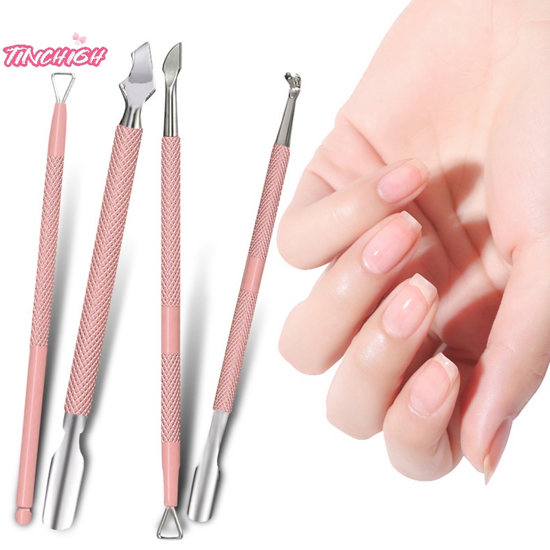 1 Cây Đẩy Hai Đầu Bằng Thép Không Gỉ Dùng Làm Móng Nghệ Thuật