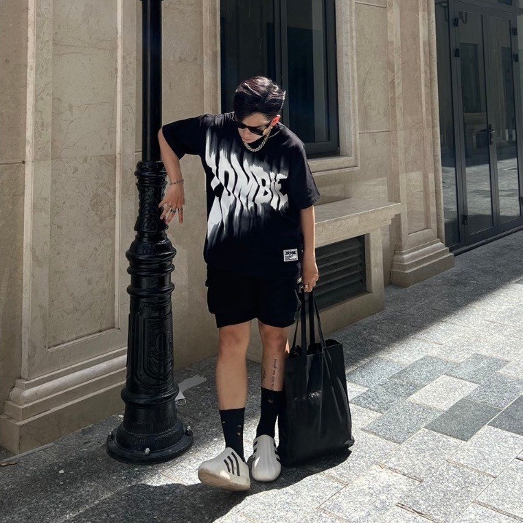 Áo thun Zombie Club x PAMIN Blur  vải thun cotton định lượng 250gsm ZB002- - ANO2023