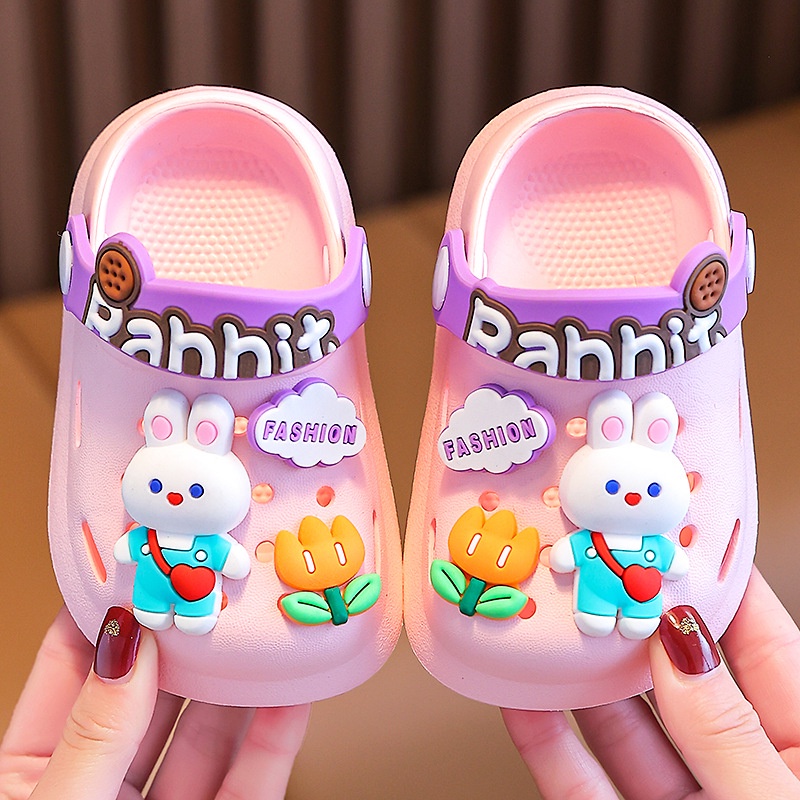 C-FOOT Sandal Đế Mềm Chống Trượt Thiết Kế Đục Lỗ Cho Bé Sơ Sinh