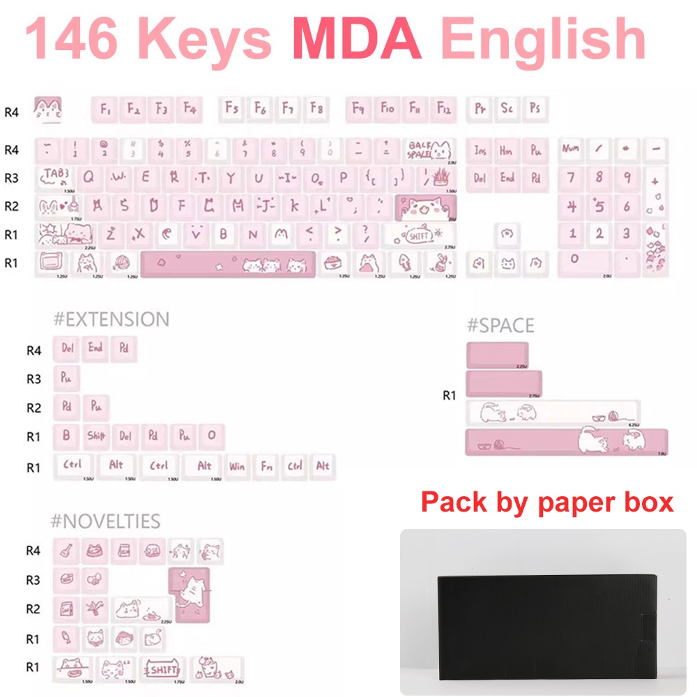 Bộ Sản Phẩm Bàn Phím 146 / 66 Phím Bấm mda