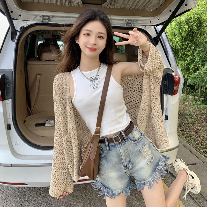 Khoác len LƯỚI QC Montoghi DÁNG DÀI PHỐI TÚI