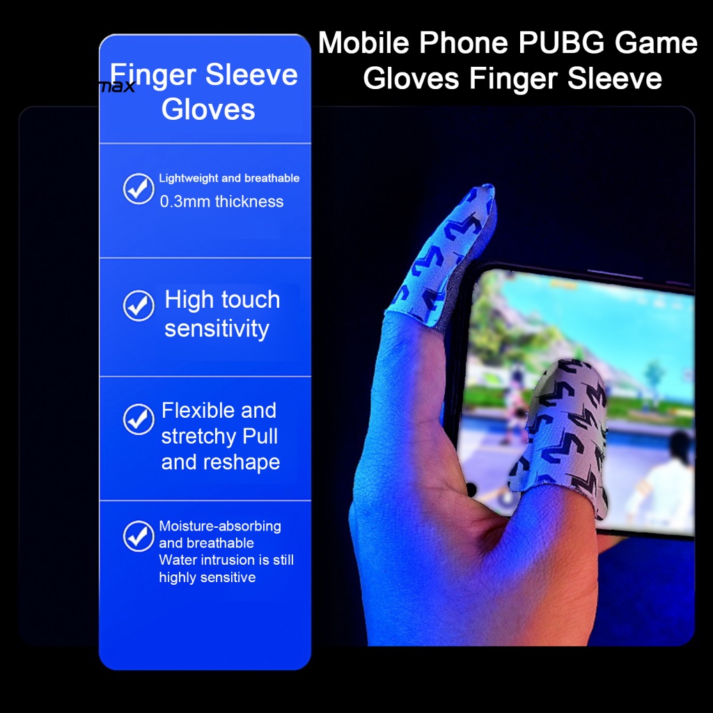 Set 2 Găng Tay Chơi game pubg fs02 Siêu Mỏng Thoáng Khí Độ Nhạy Cao