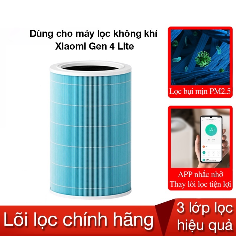 Lõi lọc không khí cho  Máy lọc không khí Xiaomi Smart Air Purifier 4 Lite BHR4946CN M17-FLP chính hãng - Minh Tín Shop