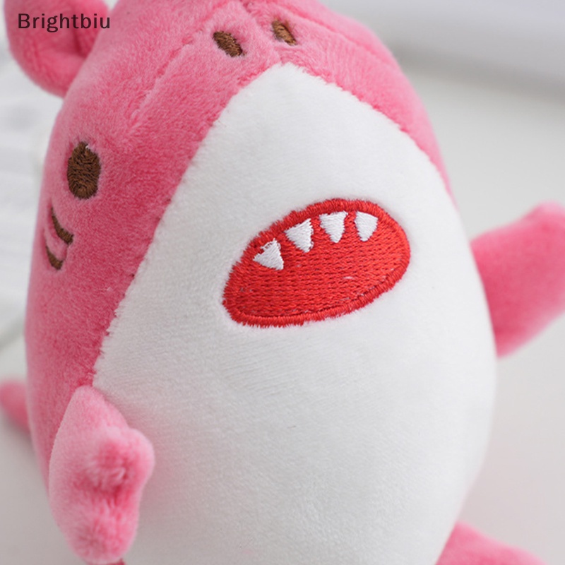 Móc Khóa Hình Cá Mập / Dưa Hấu Nhồi Bông Mềm Mại Trang Trí Túi Xách / Quà Giáng Sinh Cho Bé