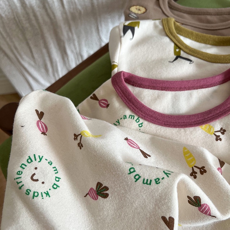 Bộ Quần Áo Ngủ Dài Tay Thu Đông Ambbkids Kích Thước  Mới Nhất Cho Bé Trai Bé Gái