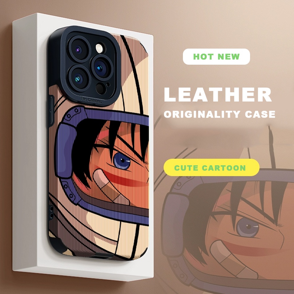 Bao Da Điện Thoại Họa Tiết spider man luffy Cho iphone 15 11 12 13 14 pro max 11pro 13pro 7 8 plus x xr xs max se 2020 Ốp