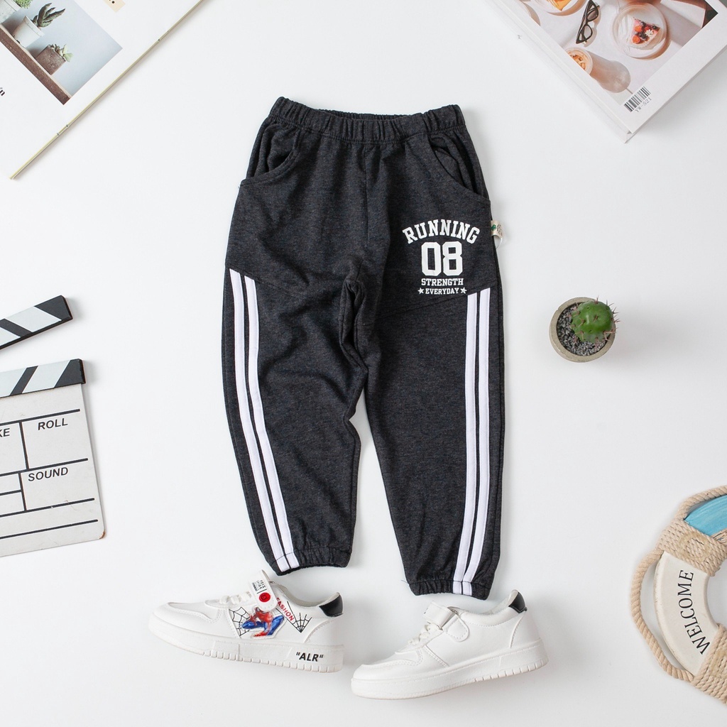 Quần thun cotton LITIBABY nhiều hình cho bé trai 9kg - 23kg