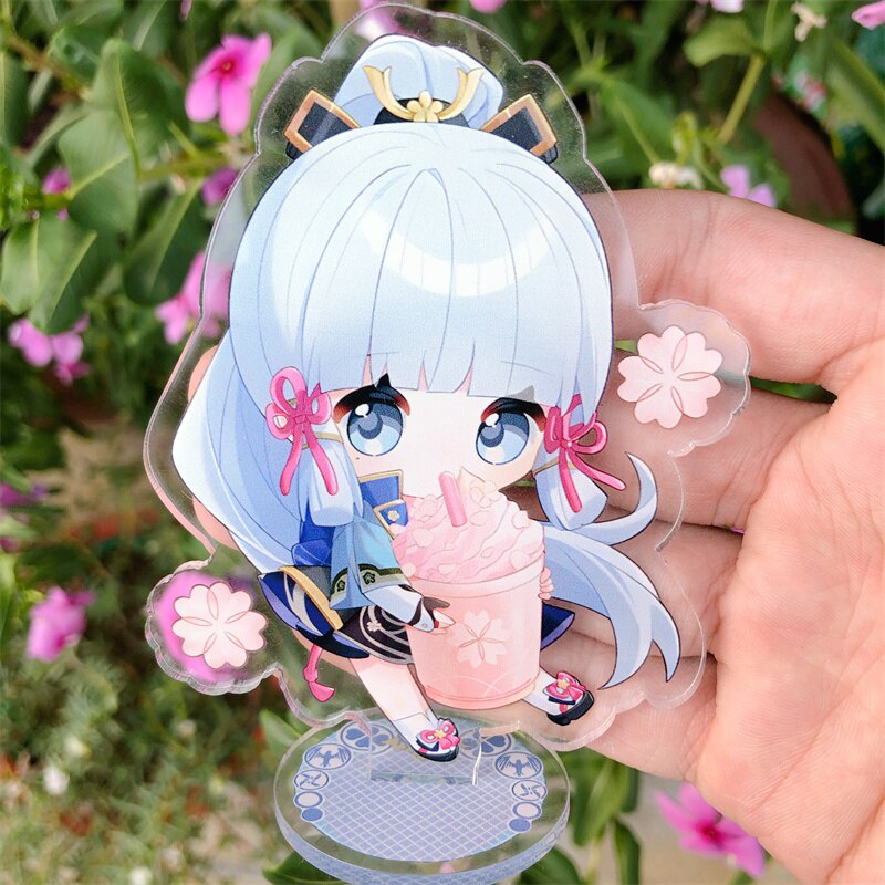 Mô hình Standee Game Genshin Impact Shenhe Eula Fatui Doctor Dottore Cosplay in hình nhân vật 2 mặt rõ nét