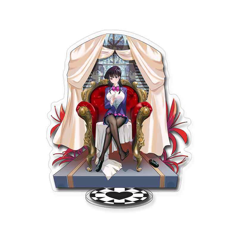 Mô hình Standee Cute Anime Komi Can‘t Communicate Komi Shoko Tadano Hitohito để bàn tượng nhựa acrylic trong suốt