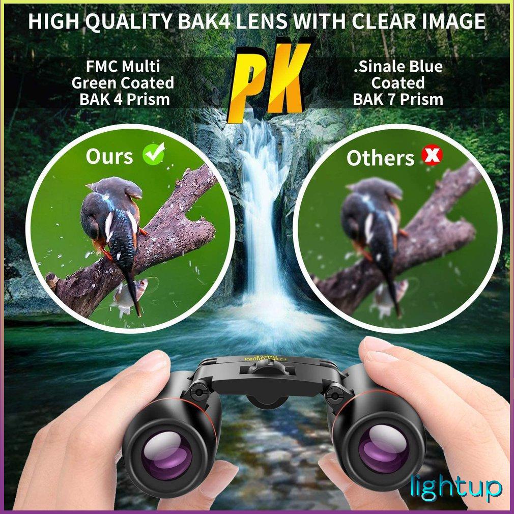 30*60 Binoculars Portable Pocket Foldable Waterproof Mountaineering Telescope