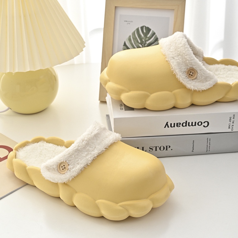 🤩sản phẩm mùa đông mới🤩Dép Bông Cotton Đi Trong Nhà Đế Dày Giữ Ấm Mùa Thu Đông Có Thể Tháo Rời Cho Cặp Đôi