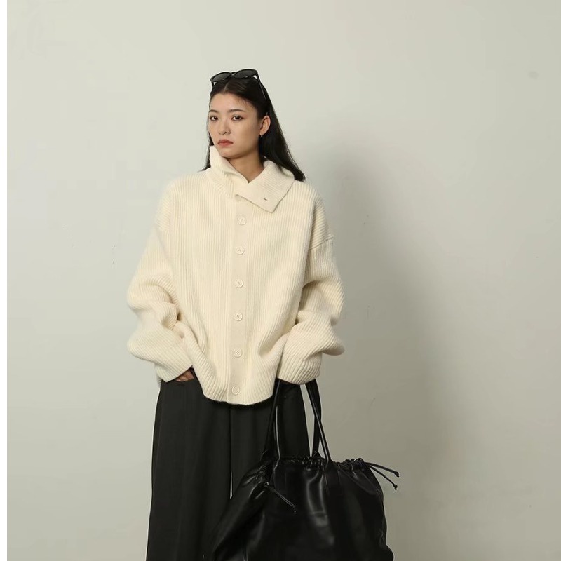 Áo Khoác Len Dài Tay Form Rộng Phong Cách Trẻ Trung Dành Cho Nam