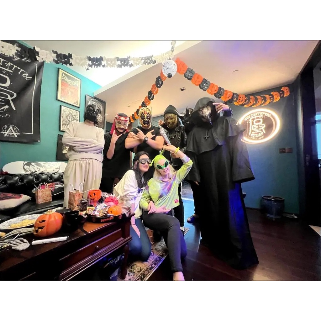 Áo Choàng Bác Sĩ Có Mũ Trùm Đầu Màu Đen Dùng Hóa Trang halloween Dành Cho Người Lớn Và Trẻ Em