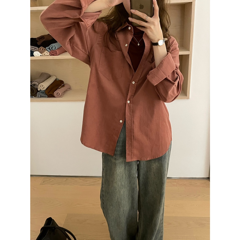 Giày Thể Thao mibu  ✨Áo Sơ Mi Nhung Kẻ Phong Cách Hàn Quốc Đơn Giản