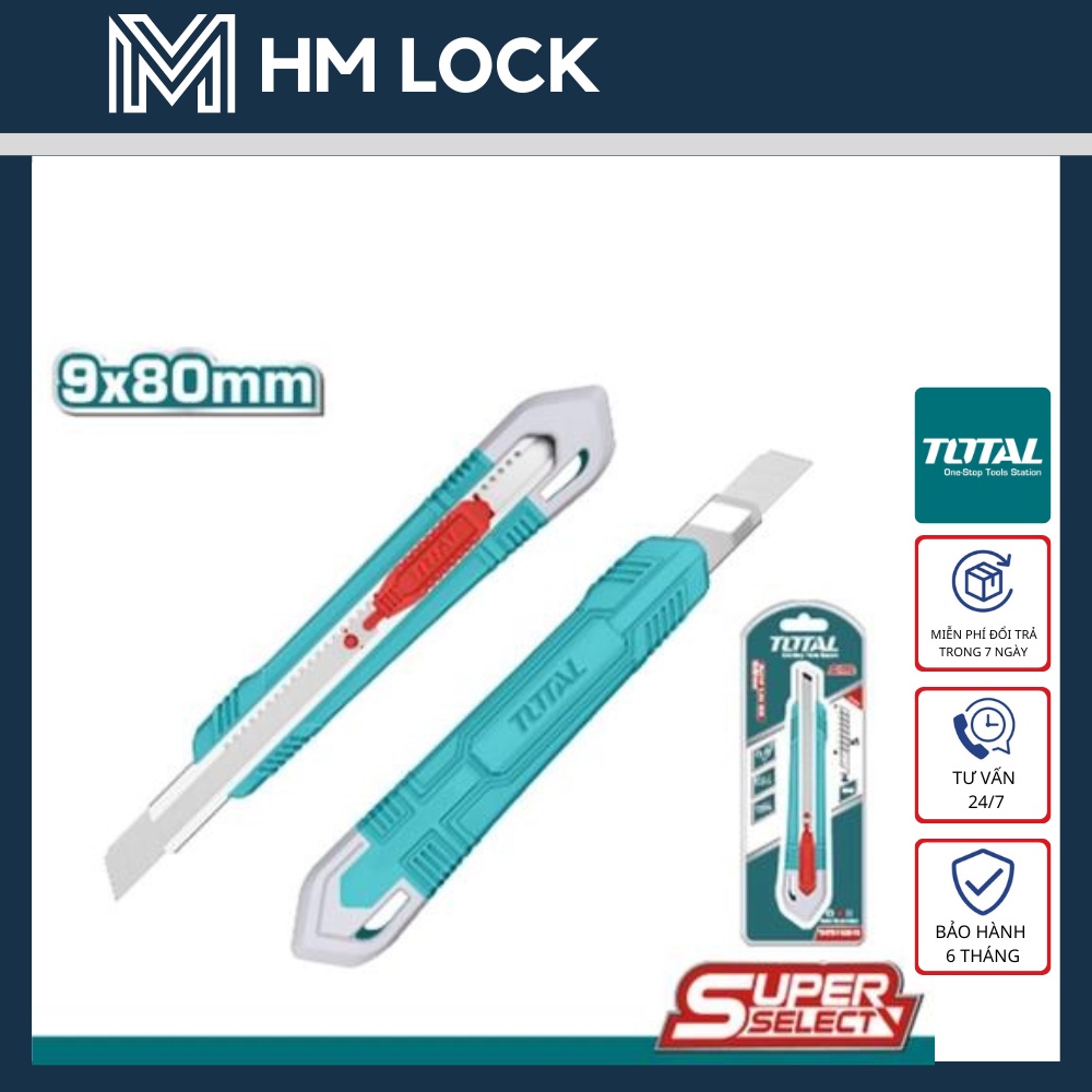 9mmx80mm DAO RỌC GIẤY TOTAL - HÀNG CHÍNH HÃNG - THT5110915 - HM LOCK