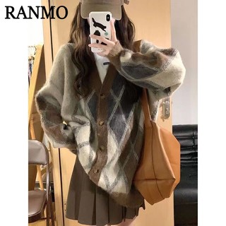 Áo khoác cardigan áo khoác nữ áo len ranmo a21k0ho38z230921 thời trang hàn quốc