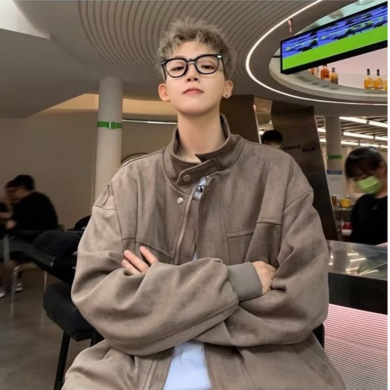 2023 New fashion áo khoác tay dài dáng rộng màu sắc đơn giản thoải mái thời trang trẻ trung bigsize phong cách sành diệu thời trang