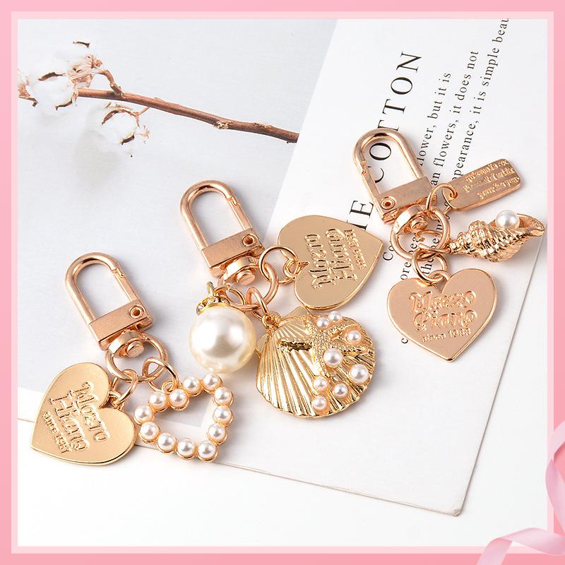 Dễ Thương Móc Khóa Hình Vỏ Sò Bằng Kim Loại Sáng Tạo