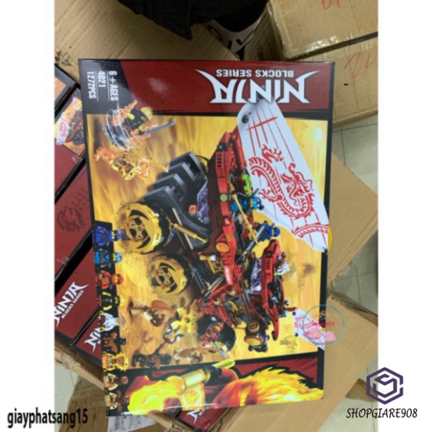 Bán LEGO Ninjago Land Bounty Pack 4021 Cỗ Xe Tăng Sa Mạc của các Ninja 1272 mảnh