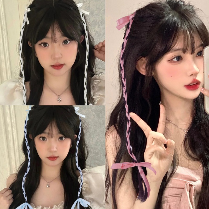 Kẹp Tóc Hình Nơ Ruy Băng Phong Cách Hàn Quốc Ngọt Ngào Cho Nữ