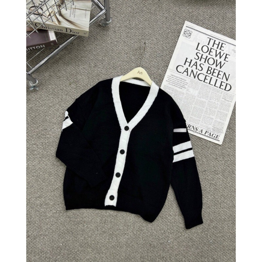 Áo khoác cadiggan len Quảng Châu chuẩn loại 1 from rộng tay dài | BigBuy360 - bigbuy360.vn