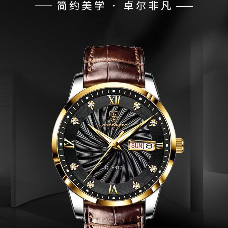 Đồng Hồ Đeo Tay Nam Lịch Dạ Quang Chống Nước