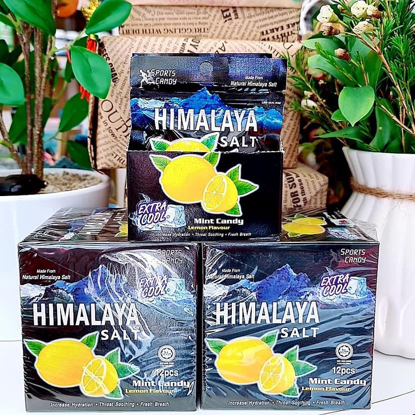 Kẹo chanh muối Himalaya Salt (Mint Candy) Lemon Flavour (MALAYSIA) bù khoáng, thông cổ cọng