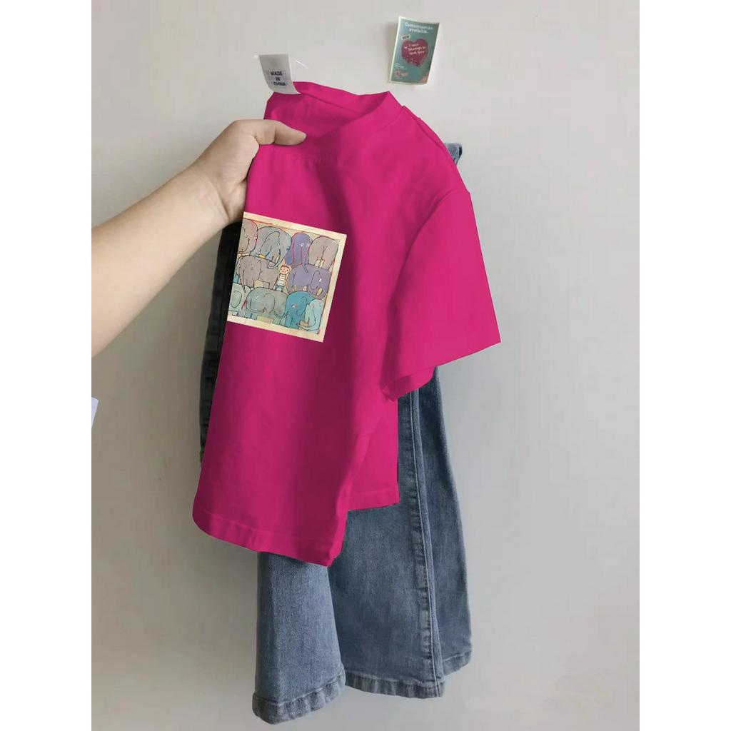 Áo Thun Baby Tee Croptop Tay Ngắn Dáng Ôm Vải Cotton In Họa Tiết Thời Trang Mùa Hè Cho Nữ MA116