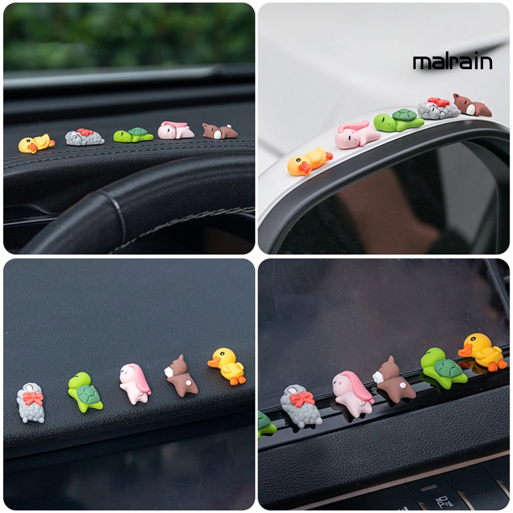 Đồ Trang Trí Xe Hơi Hình Động Vật Dễ Thương Bằng Nhựa resin Không Để Lại Dấu Vết