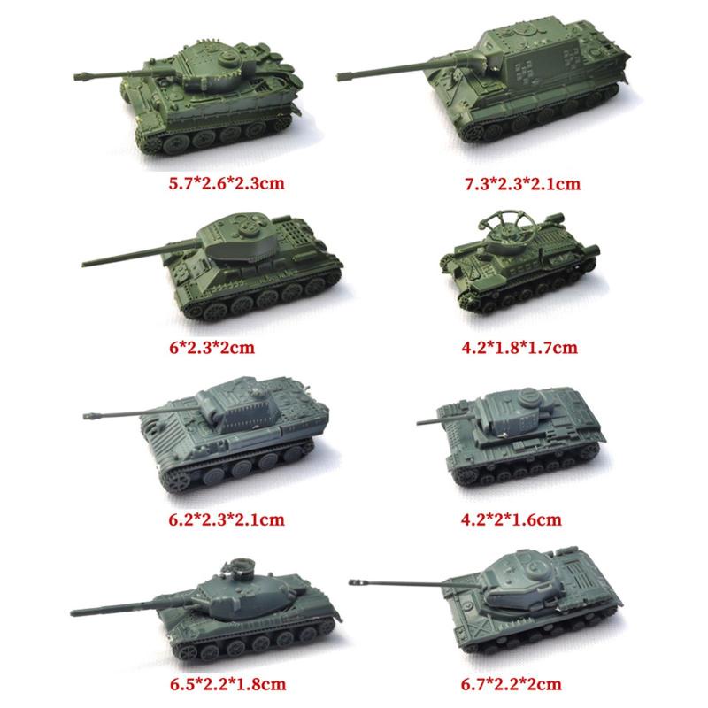 8 Mô Hình Xe Tăng t34 / 85 Tự Lắp Ráp Tỉ Lệ 1: 144
