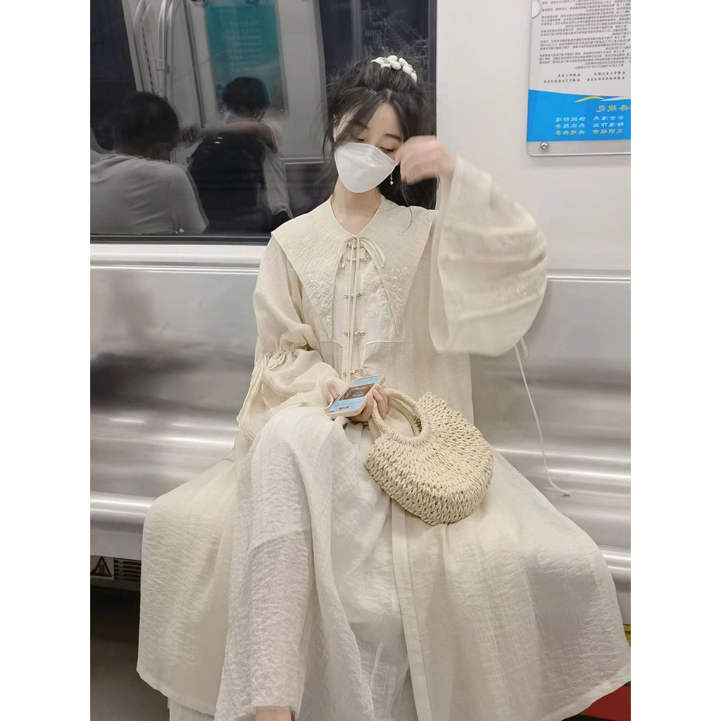 Bộ Áo Váy Hán Phục Cách Tân Phong Cách Trung Hoa Thời Trang Xuân Hè Mới 2023 zdgb