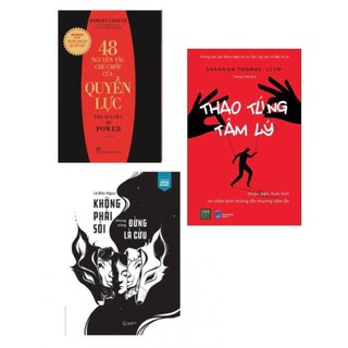 📖 giá cạnh tranh - combo 3q: 48 nguyên tắc chủ chốt của quyền lực + thao túng tâm lý + không phải sói nhưng cũng đừng l
