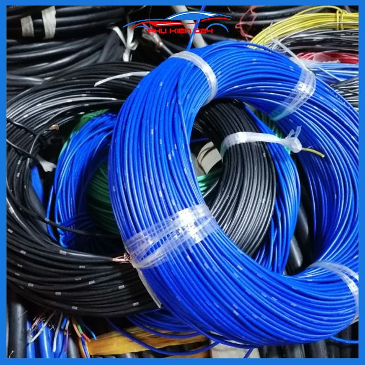 5 mét dây điện nhật lõi đồng 0.3mm, 0.5mm, 0.85mm, 1.25mm, 2mm chuyên dụng cho ô tô