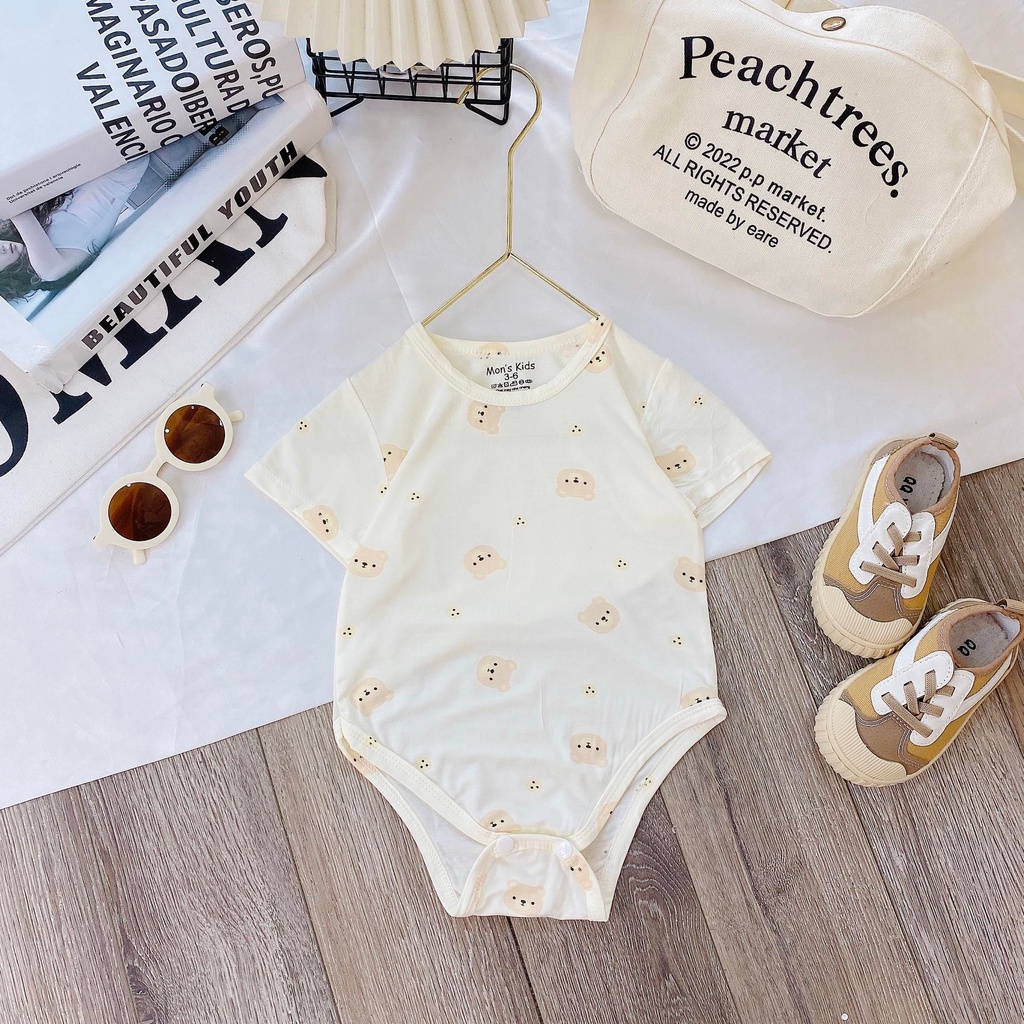Quần áo body chip cho bé sơ sinh, chất liệu petit mềm mại, co giãn, thoáng mát