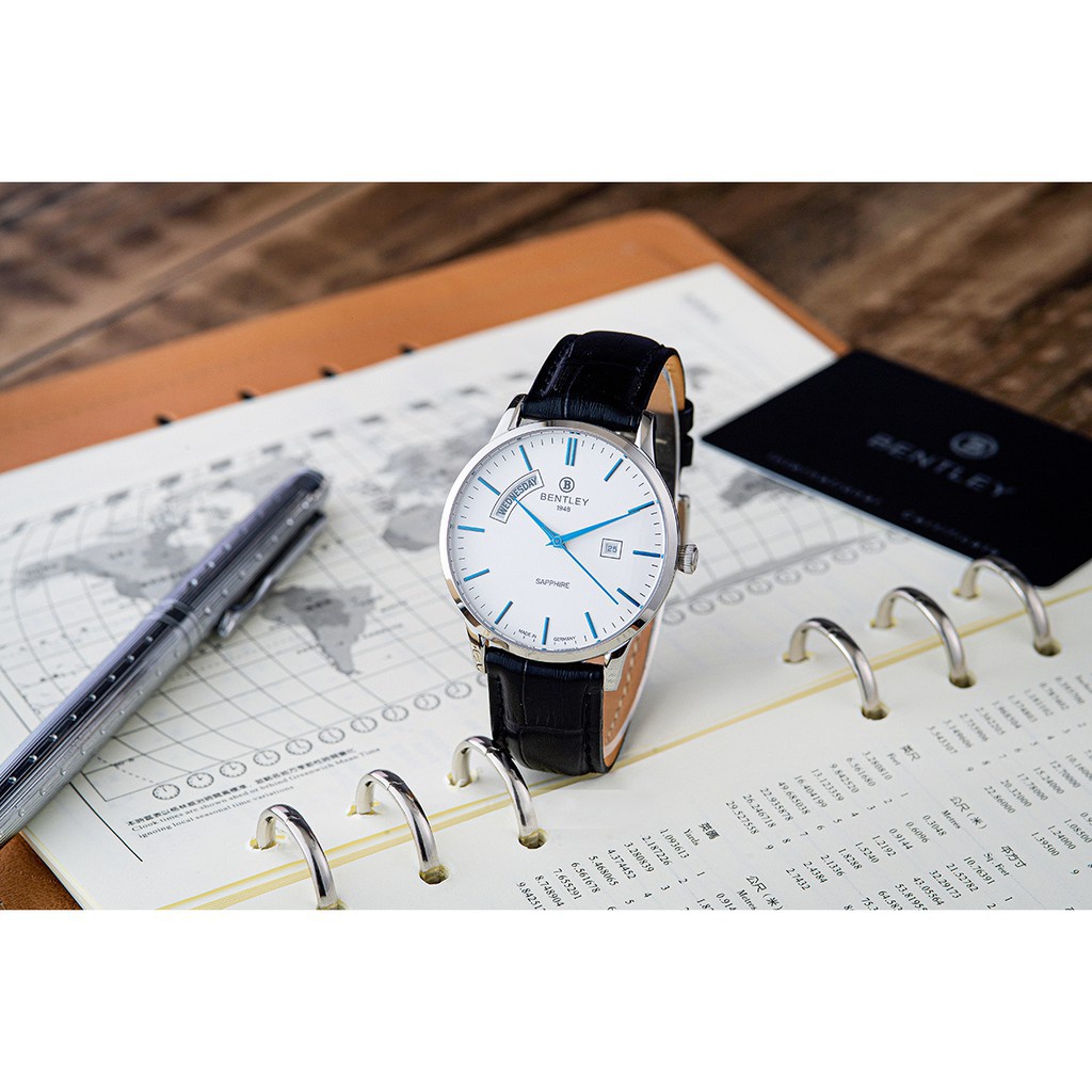 Đồng hồ nam dây da chính hãng Bentley BL1864 BL1864-10